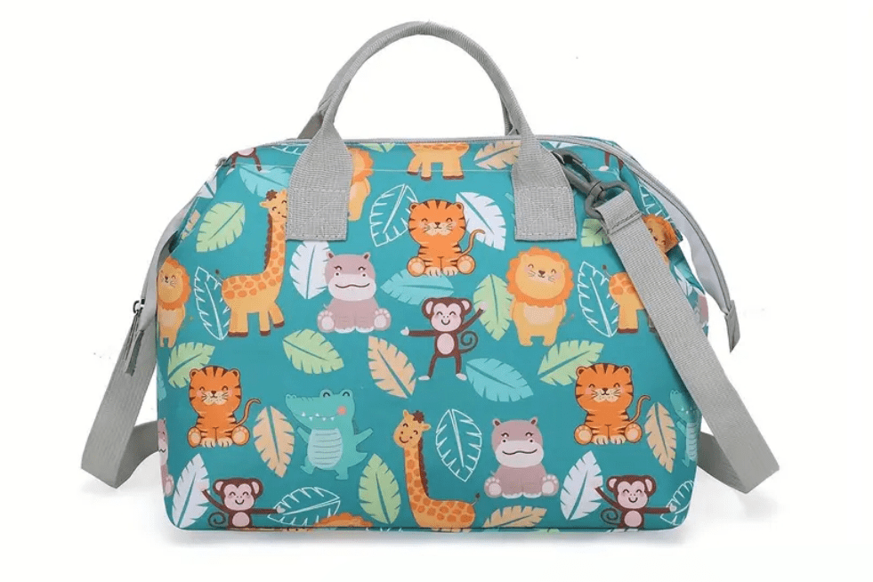Small But Roomy Jungle Print Diaper Bag - The Tote Place