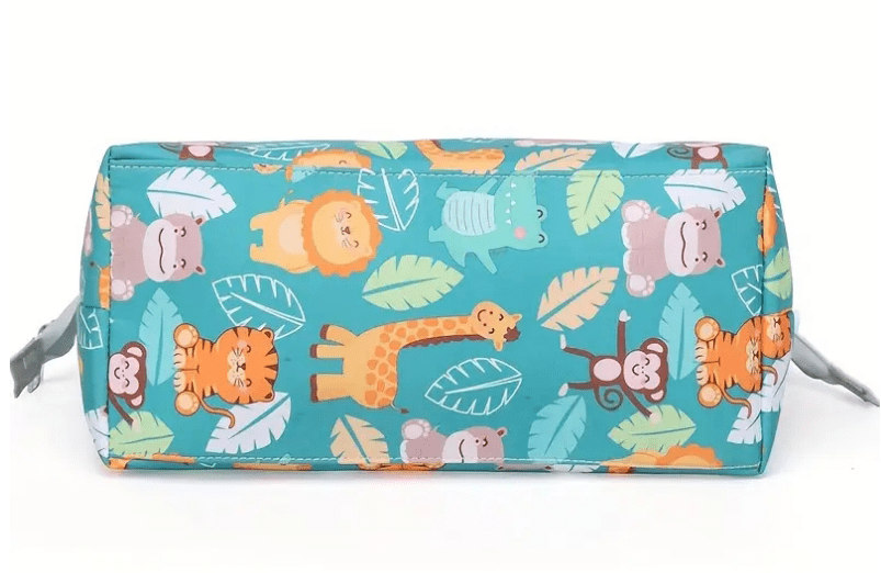 Small But Roomy Jungle Print Diaper Bag - The Tote Place