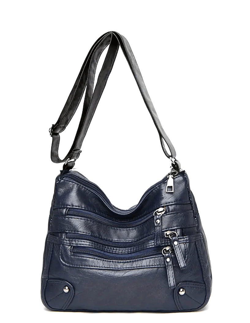 Trendy Blue Crossbody Messenger Handbag - The Tote Place