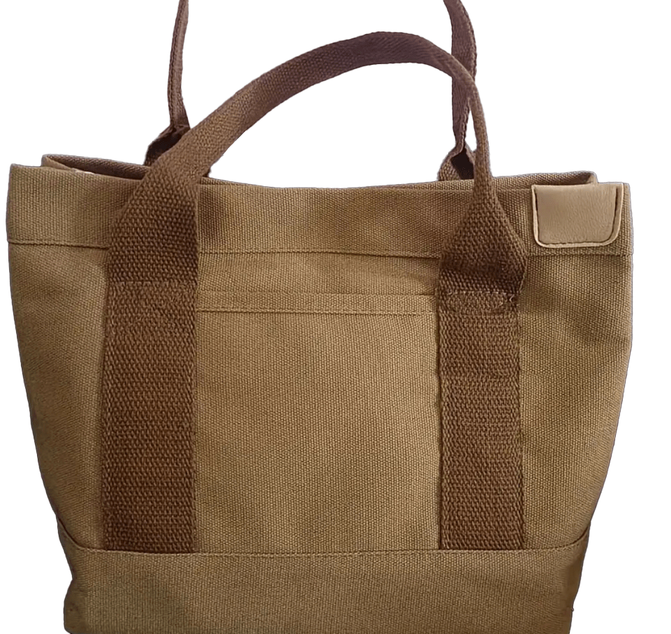 Generous Space Canvas Tote With Hanging Ornament - The Tote Place