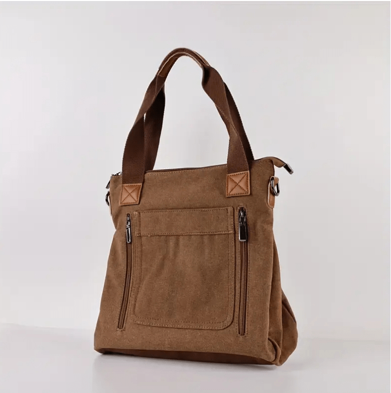Versatile Lightweight Classic Canvas Shoulder Bag - The Tote Place