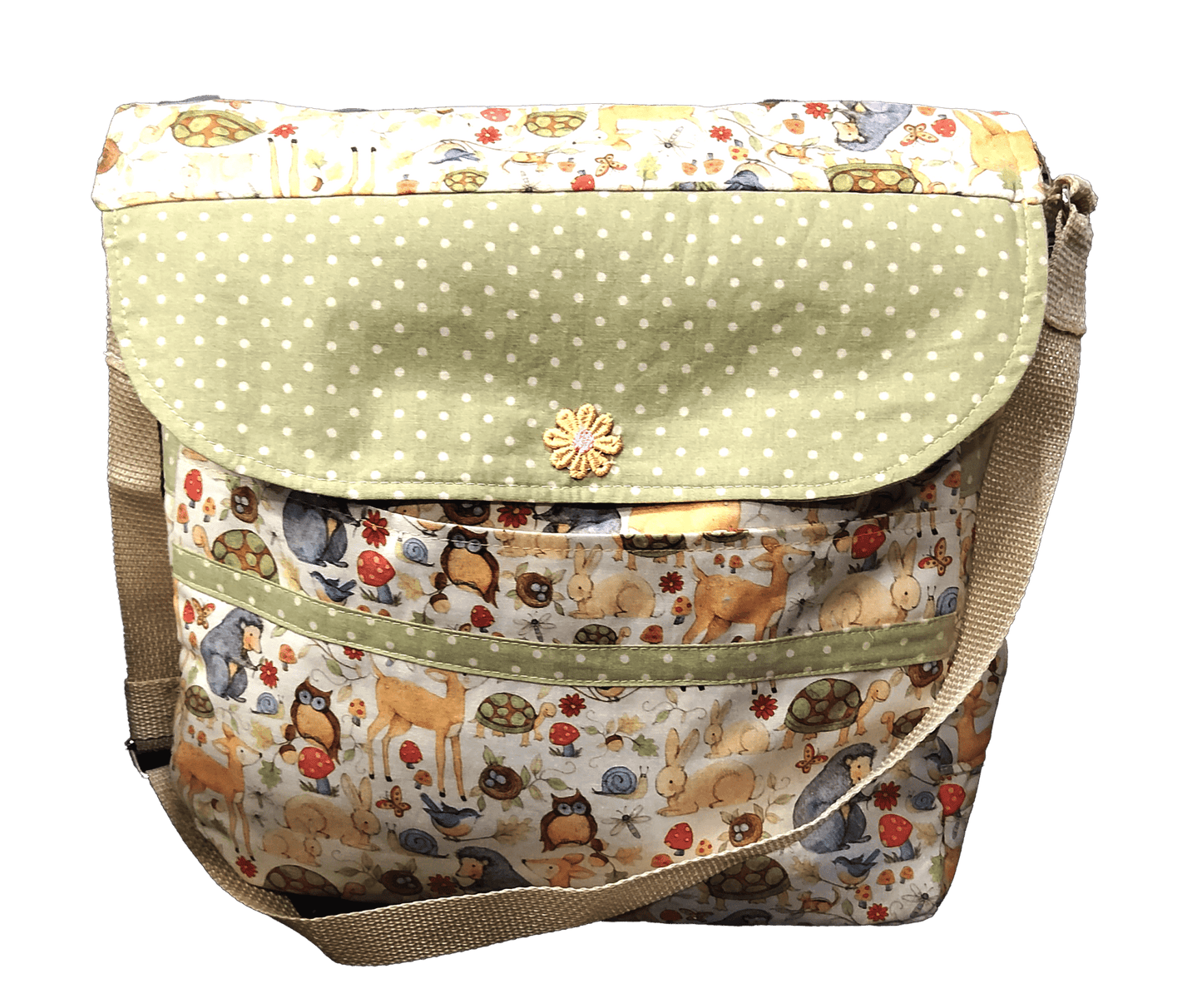 Woodland Animals Theme Handmade Diaper Bag - The Tote Place