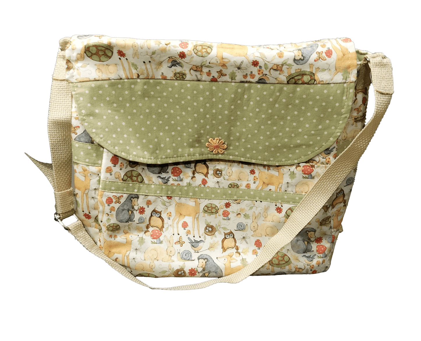 Woodland Animals Theme Handmade Diaper Bag - The Tote Place