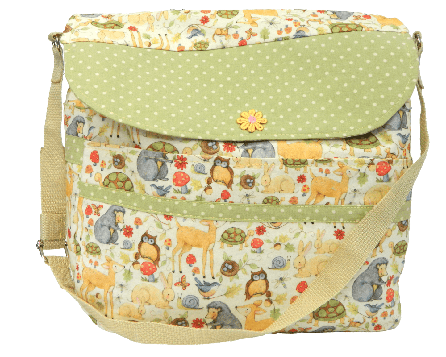 Woodland Animals Theme Handmade Diaper Bag - The Tote Place