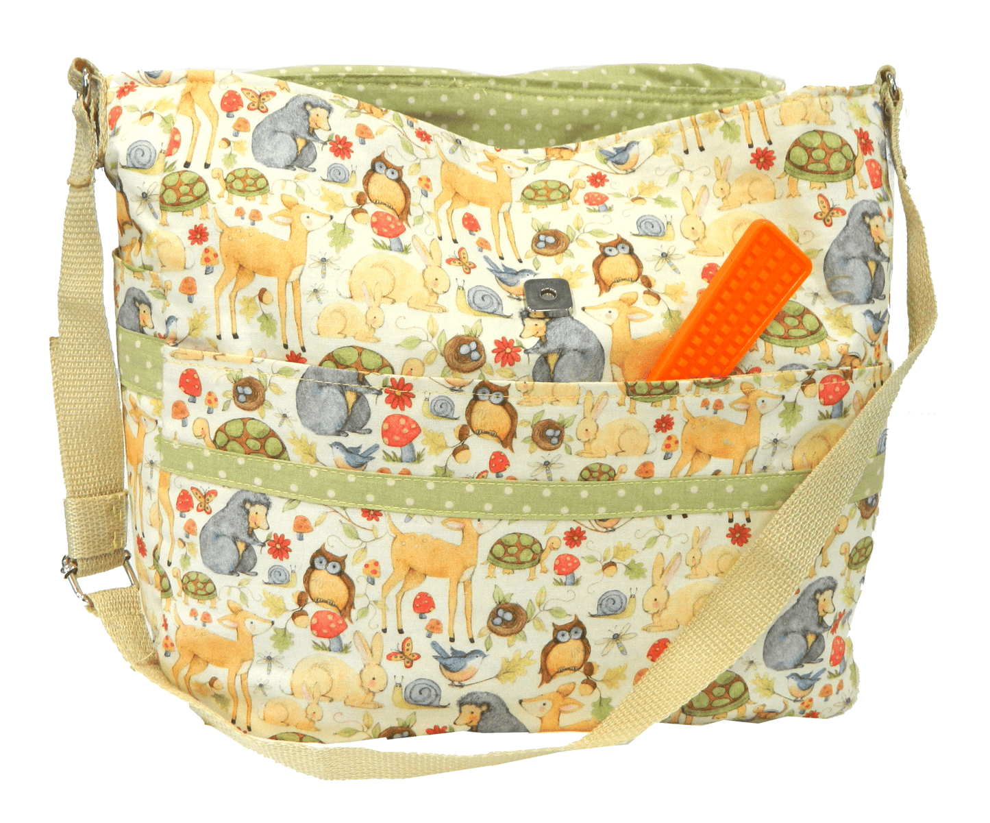 Woodland Animals Theme Handmade Diaper Bag - The Tote Place