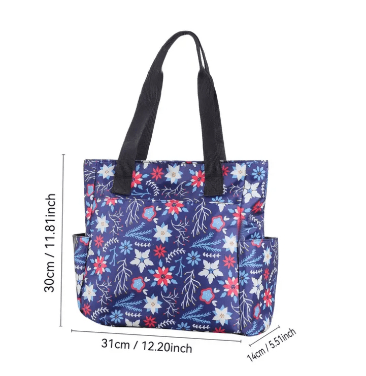 Women's Casual Floral Print Waterproof Tote Handbag Purse - The Tote Place