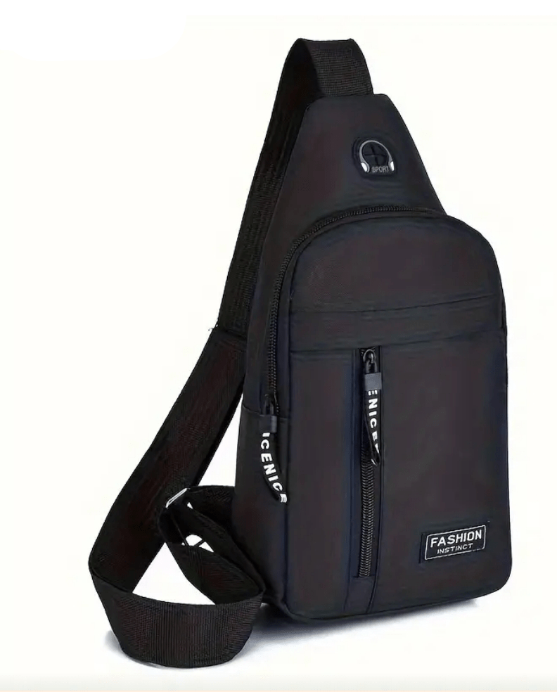 Unisex Waterproof Crossbody Zippered Compartments Sling Bag - The Tote Place
