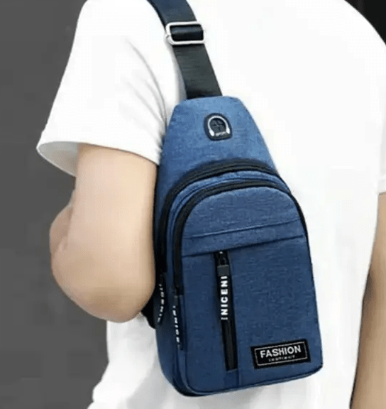 Unisex Waterproof Crossbody Zippered Compartments Sling Bag - The Tote Place