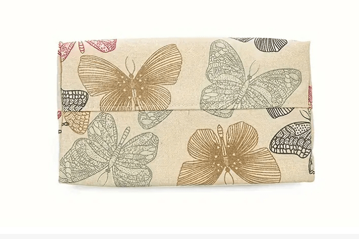 Small Tote Bag Handbag Purse With Colorful Butterfly Design - The Tote Place