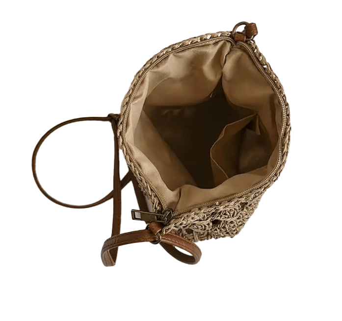 Small Woven Patterned Boho Crossbody Handbag Purse - The Tote Place