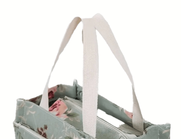 Floral Canvas Insulated Lunch Bag Cooler - The Tote Place