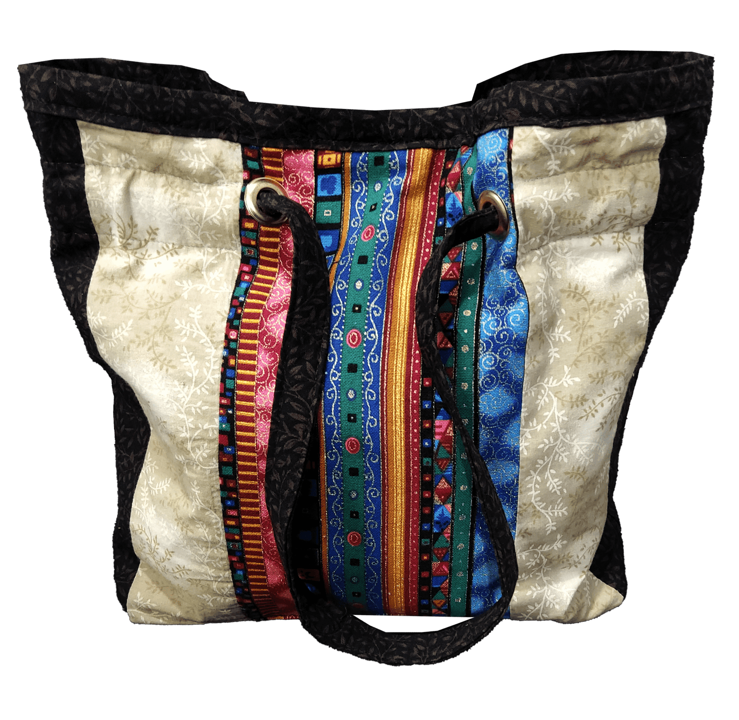 Colorful Handmade Drawstring Hobo Style Purse Tote - The Tote Place