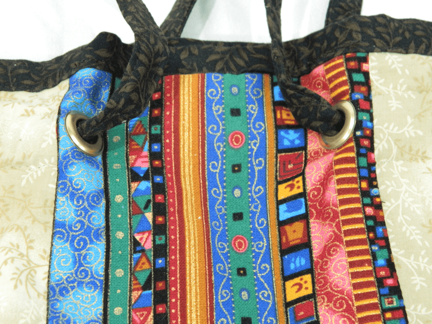 Colorful Handmade Drawstring Hobo Style Purse Tote - The Tote Place