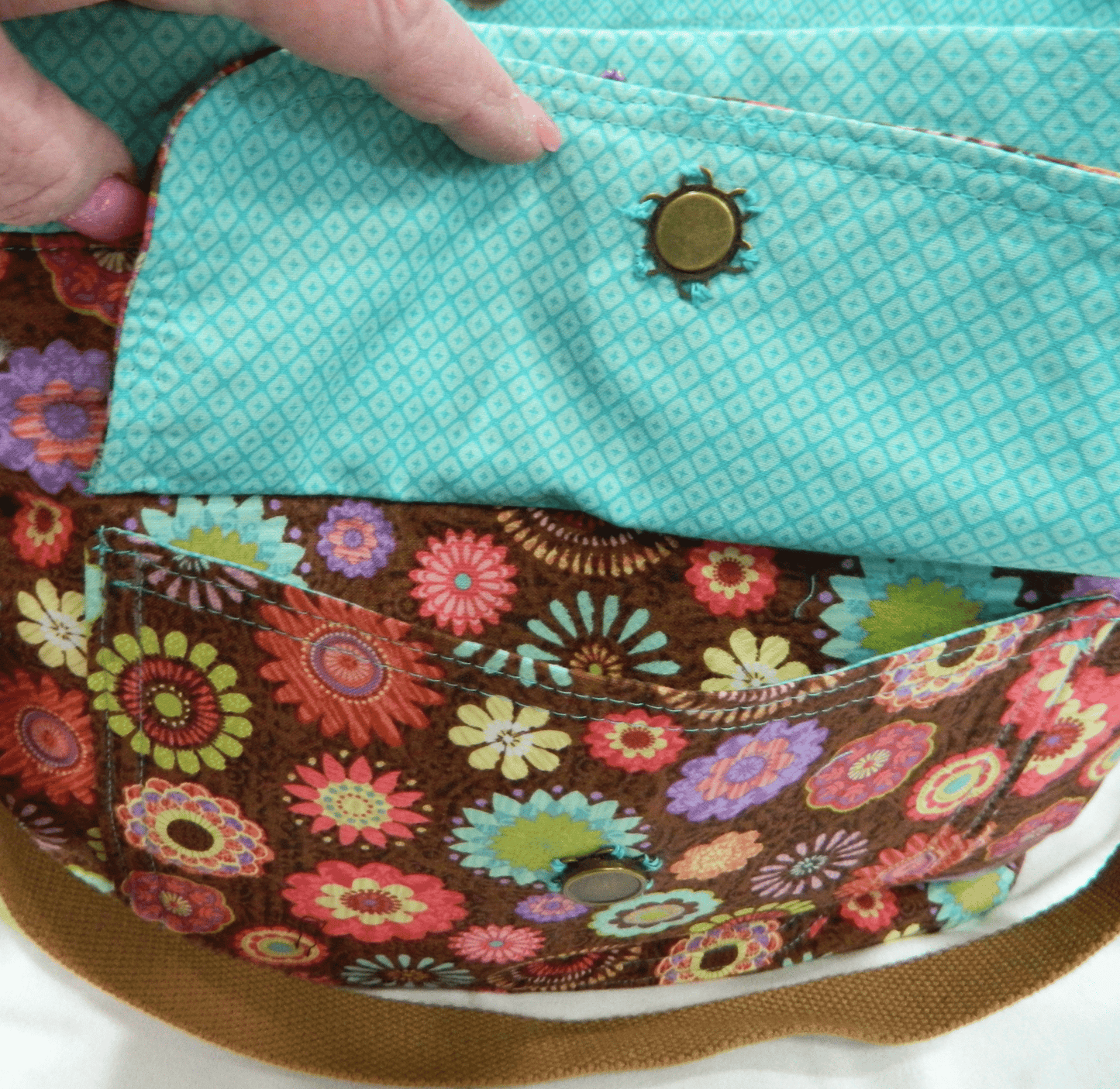 Handmade Boho Style Colorful Diaper Bag Carry All - The Tote Place