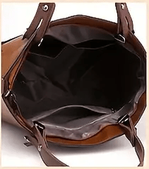 Vintage Style Large Capacity Faux Leather Handbag - The Tote Place