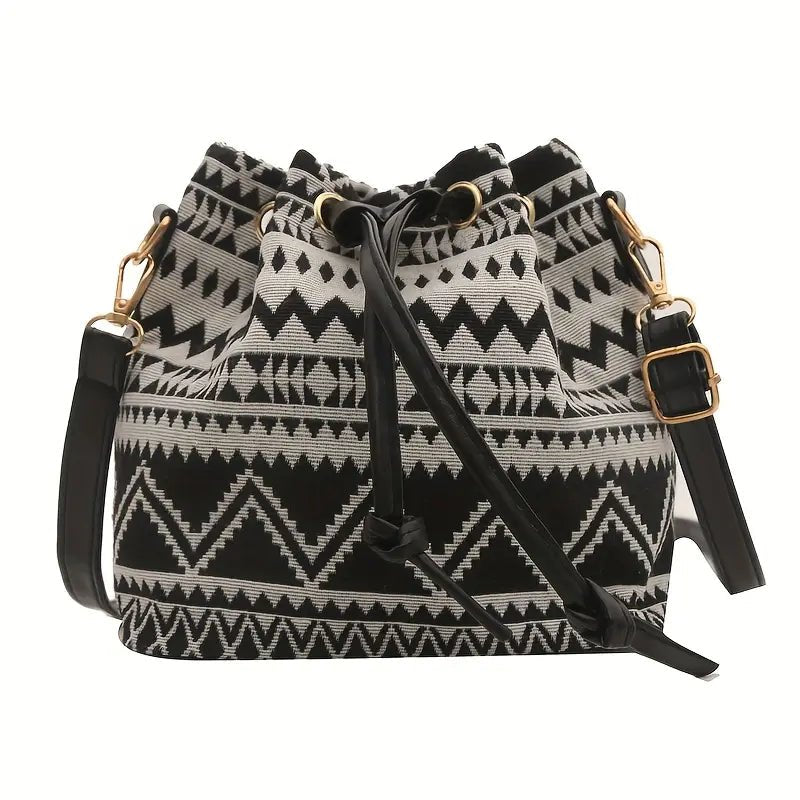 Chinese Water Barrel Style Shoulder Bag Purse - The Tote Place