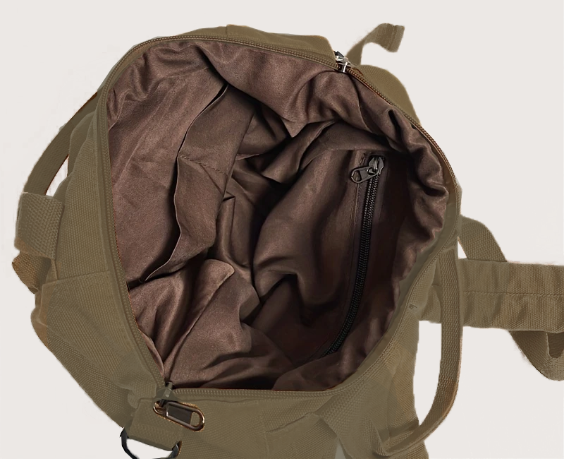 Stylish Large Size Unisex Army Green Canvas Backpack