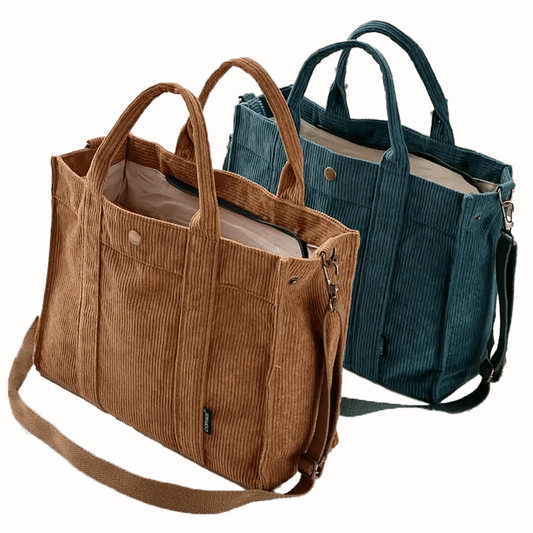 Chic Corduroy Tote Bag - The Tote Place