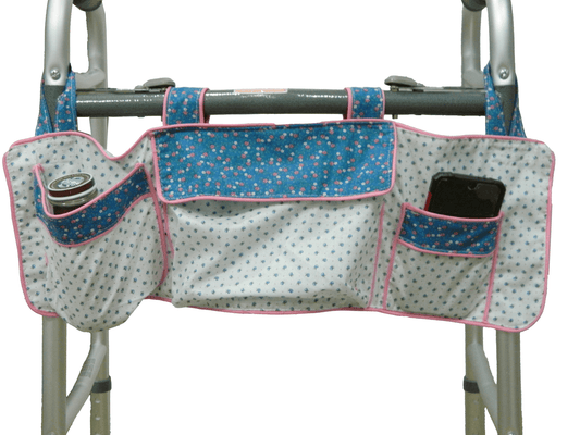 Simple Floral Walker Apron Hands Free Essential Carrier - The Tote Place