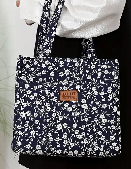 Boxed Style Floral Insulated Cooler Lunch Bag Tote - The Tote Place