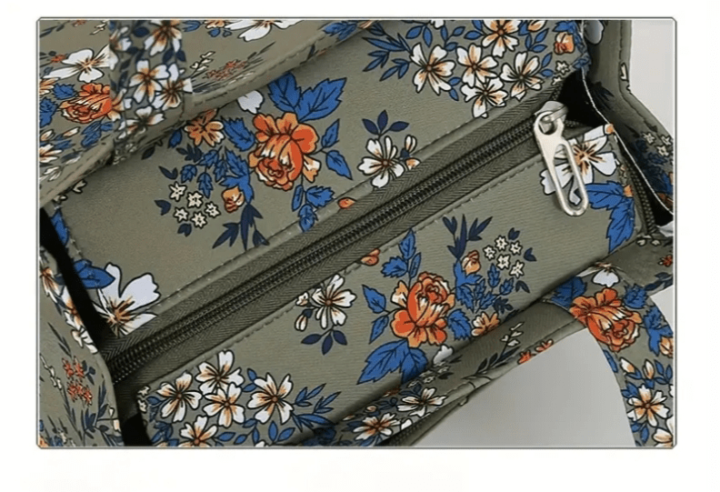 Boxed Style Floral Insulated Cooler Lunch Bag Tote - The Tote Place