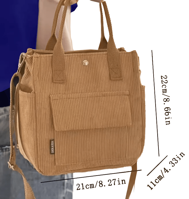 Petite Corduroy Women's Crossbody Handbag or Purse - The Tote Place