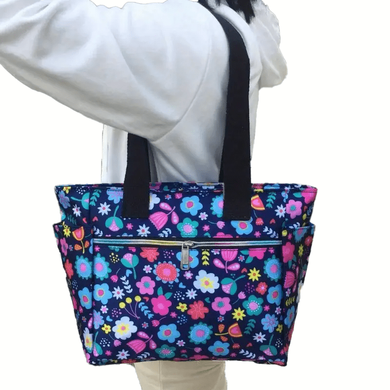 Lively Bright Patterned Waterproof Tote Purse - The Tote Place