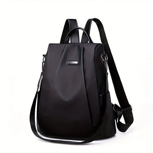 Oxford Cloth Backpack, Lightweight Backpack with Hidden Zipper