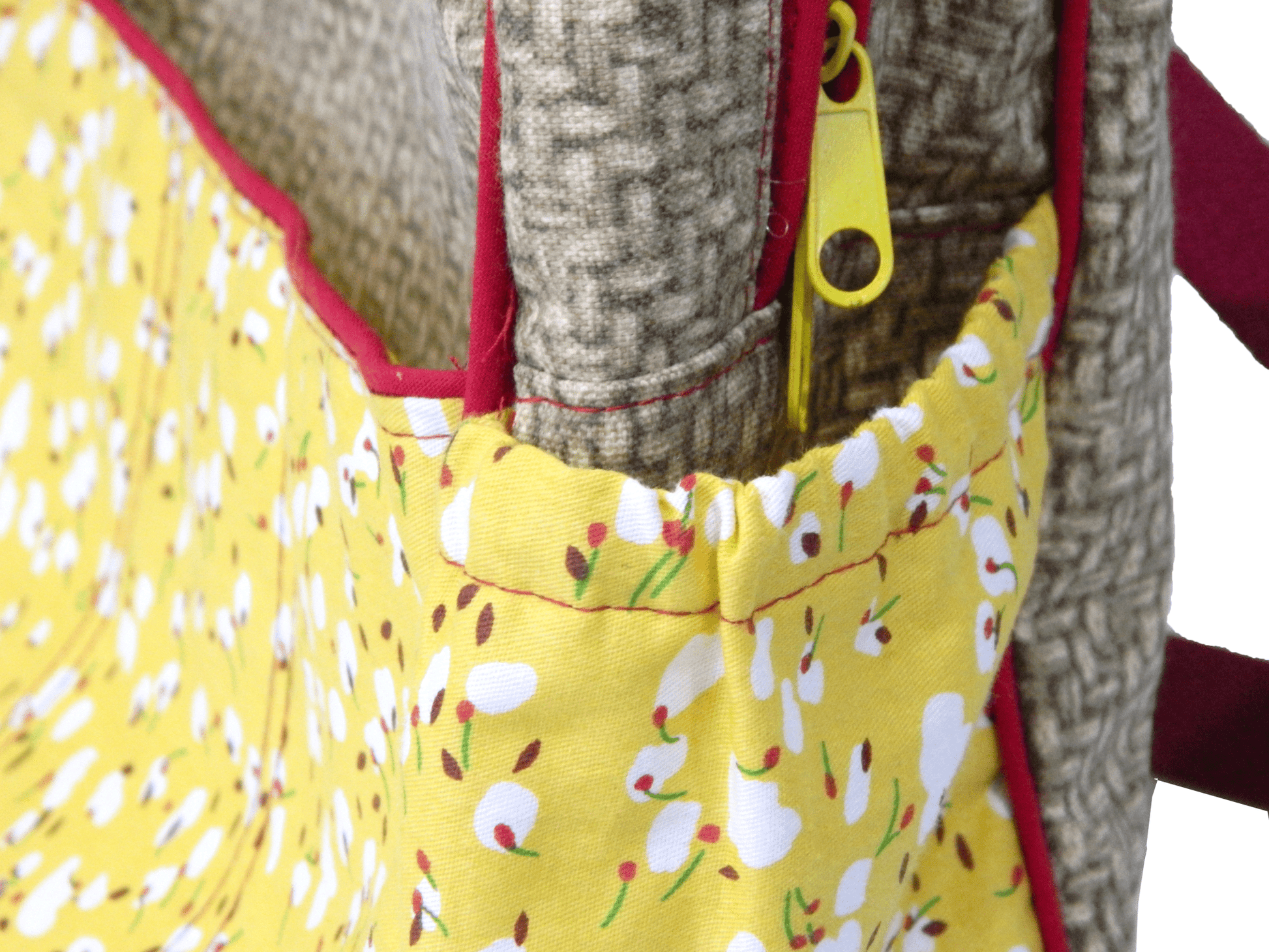 Handmade Basket Weave and Floral Print Girl’s Backpack - The Tote Place