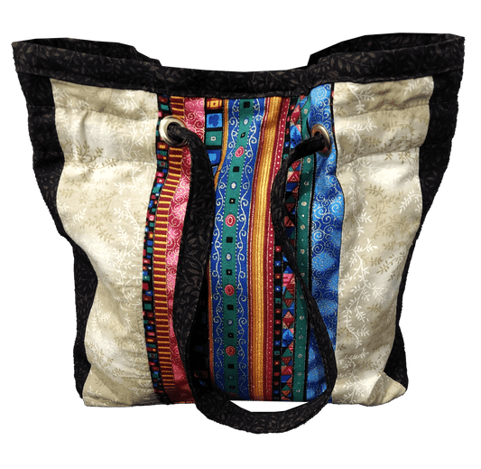 Colorful Handmade Drawstring Hobo Style Purse Tote - The Tote Place