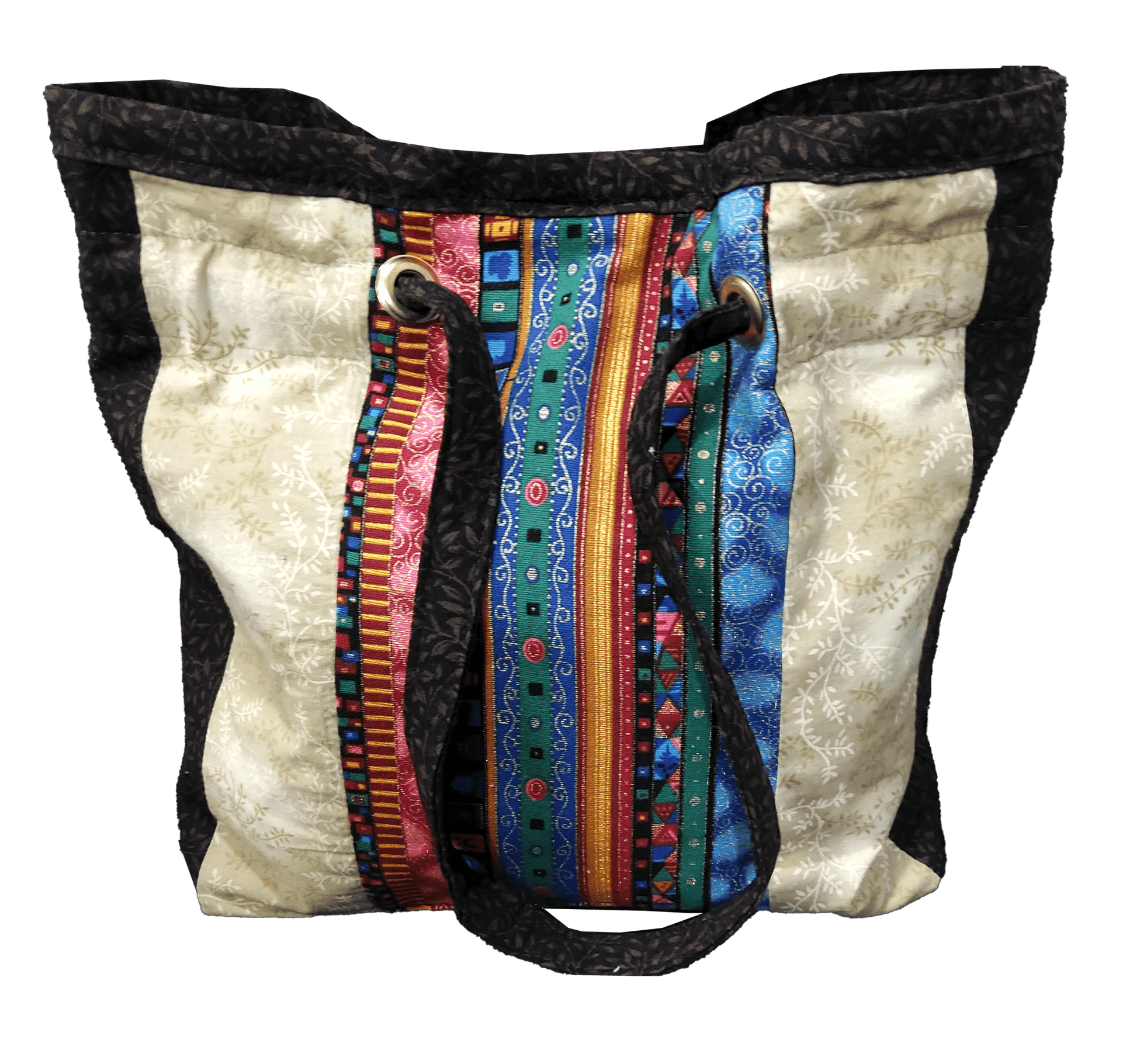 Colorful Handmade Drawstring Hobo Style Purse Tote - The Tote Place