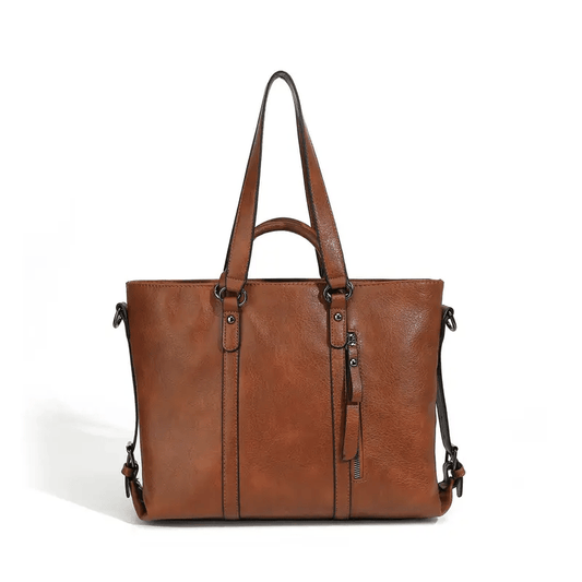 Vintage Style Women's Leather Satchel Purse Tote - The Tote Place