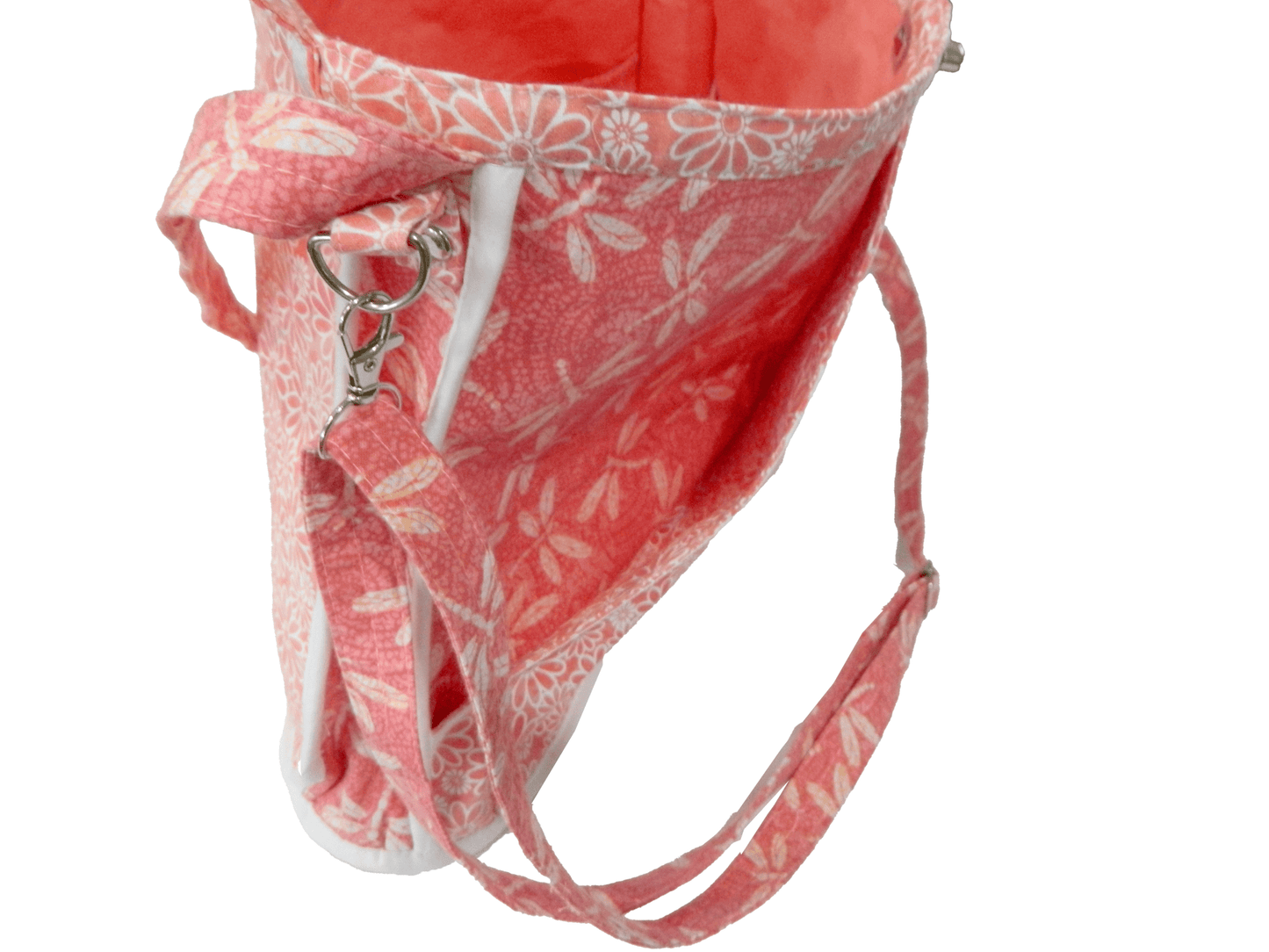 Flowers and Dragonflies Handmade Diaper Bag - The Tote Place