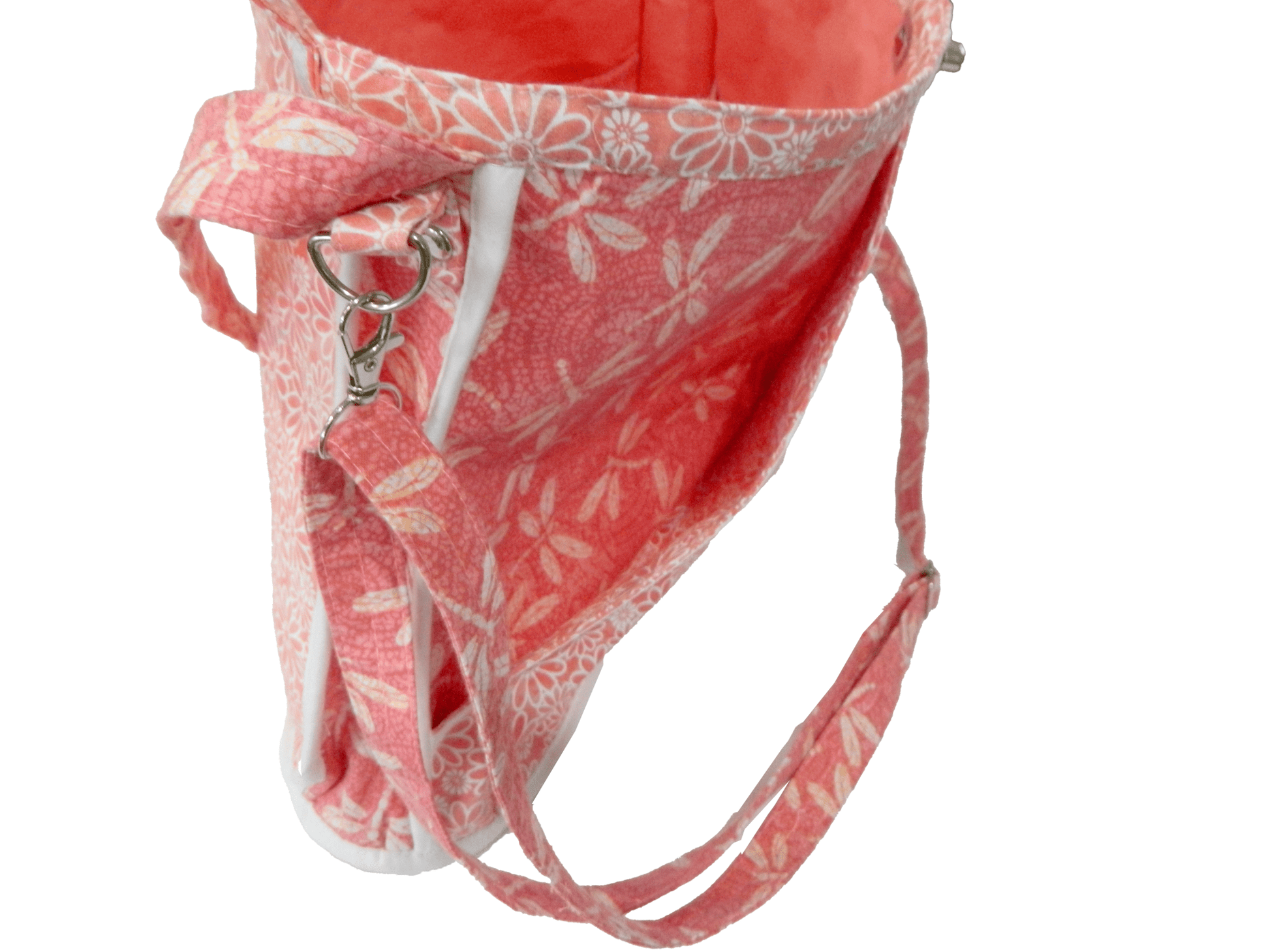 Flowers and Dragonflies Handmade Diaper Bag - The Tote Place