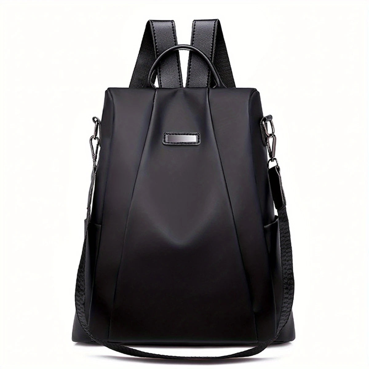 Oxford Cloth Backpack, Lightweight Backpack with Hidden Zipper