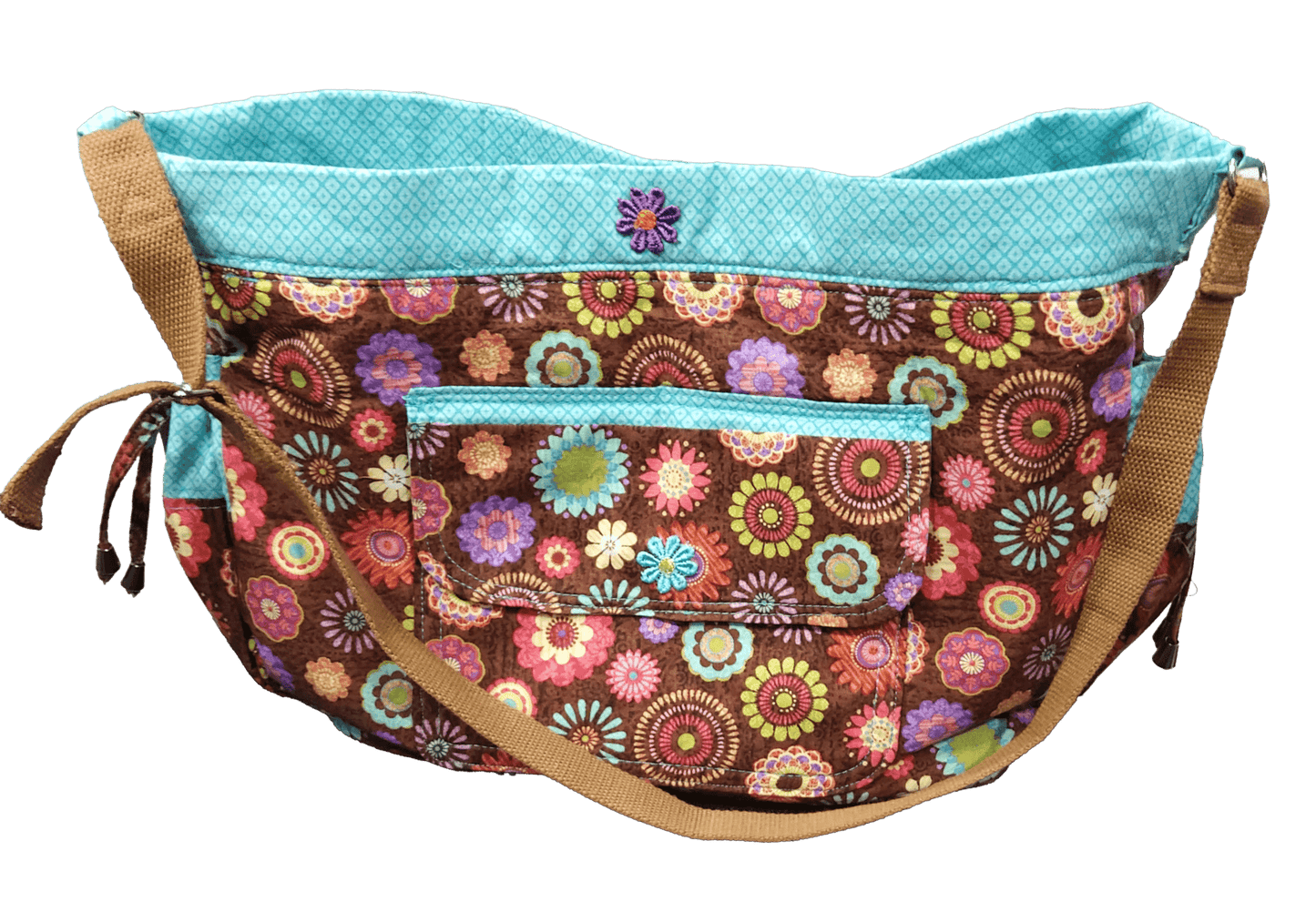 Handmade Boho Style Colorful Diaper Bag Carry All - The Tote Place