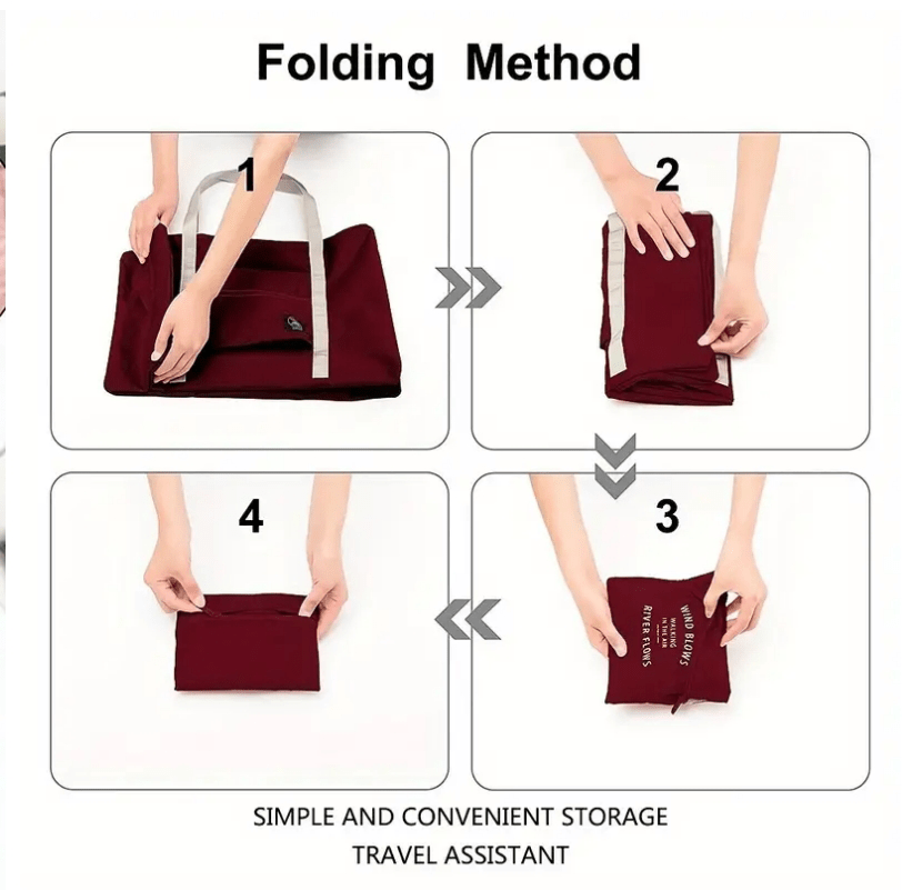 Large - Capacity Foldable Travel Duffel Bag - The Tote Place