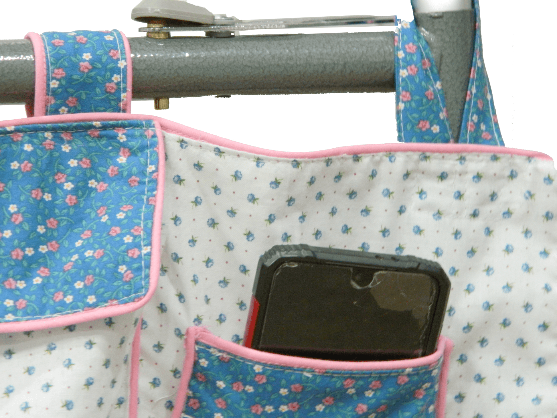 Simple Floral Walker Apron Hands Free Essential Carrier - The Tote Place