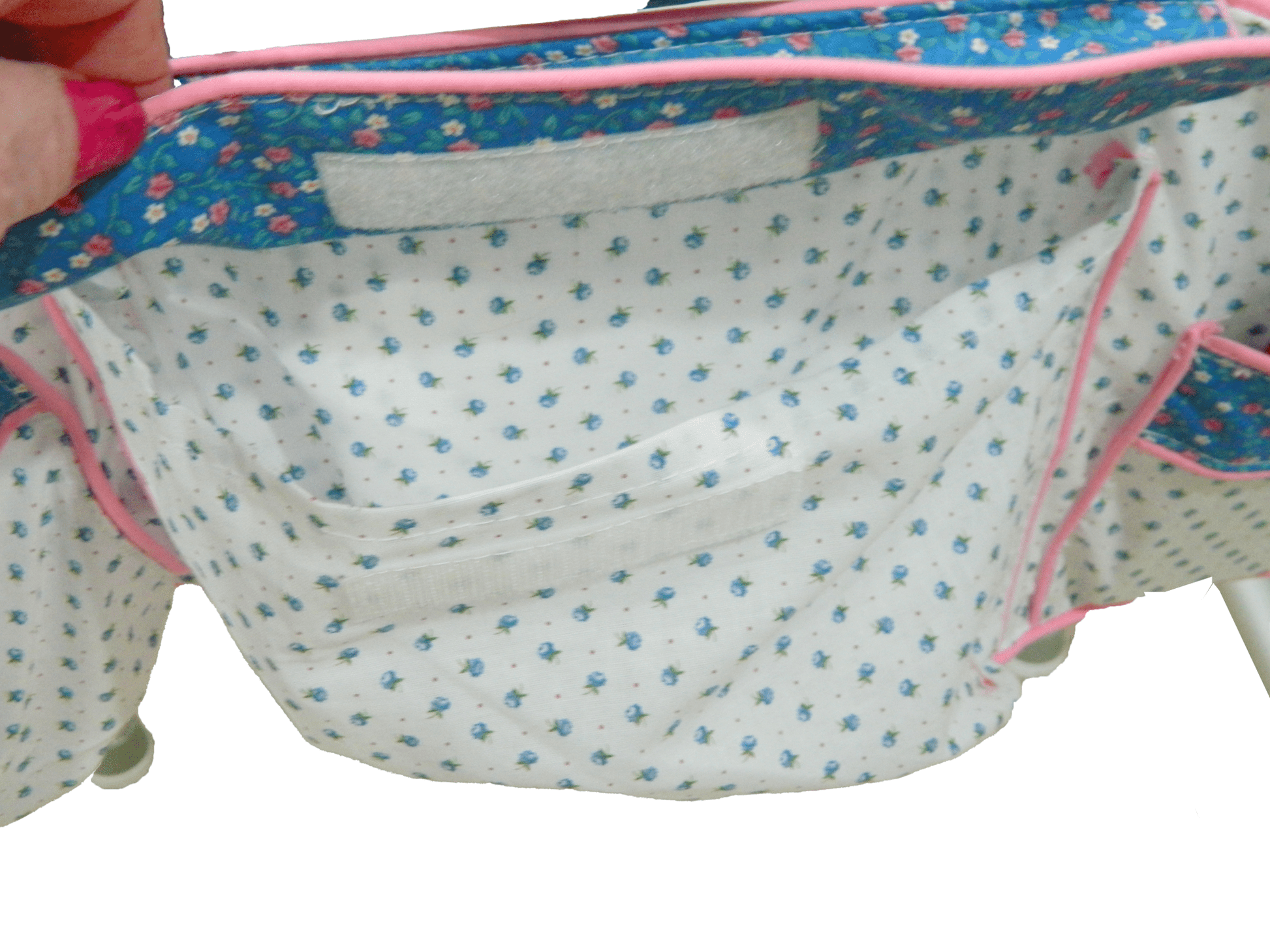 Simple Floral Walker Apron Hands Free Essential Carrier - The Tote Place